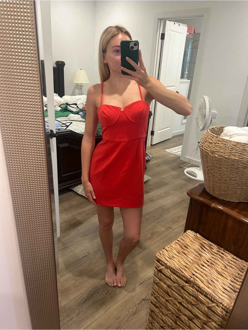 French Connection Red Strappy Mini Dress
